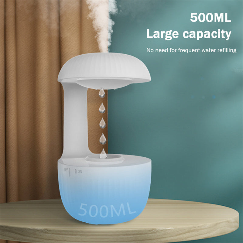 Anti-Gravity Ultrasonic Humidifier – Nano Mist Aroma Diffuser with Optical Illusion for Purified Air and Relaxation