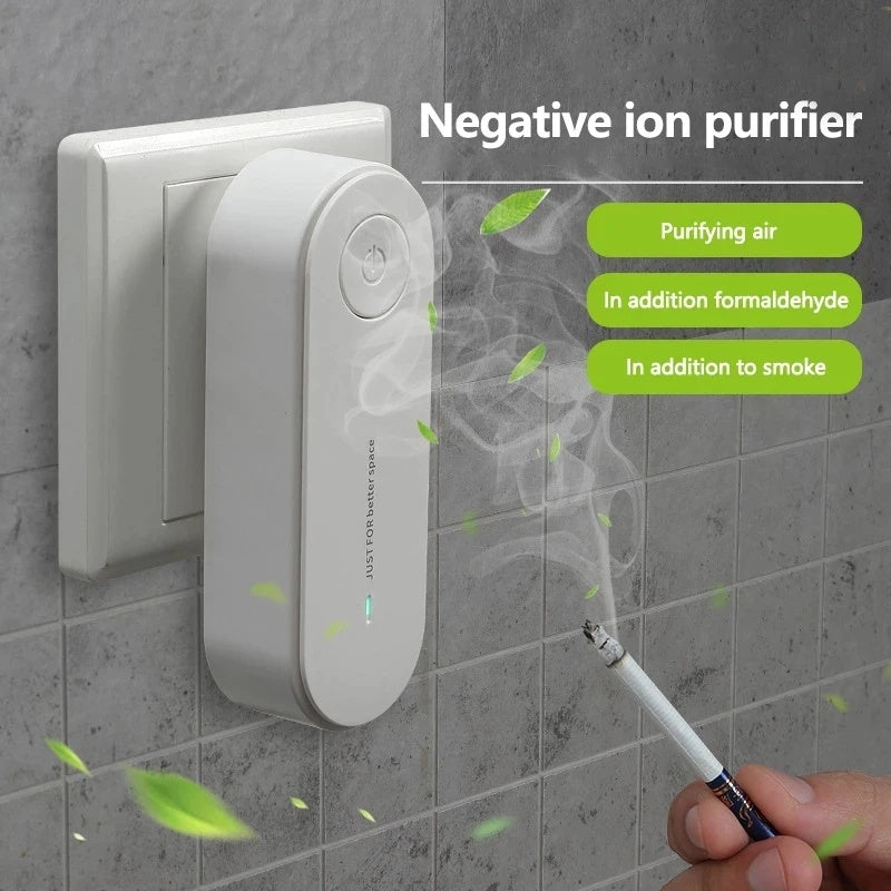 Compact Plug-In Air Purifier – Whisper-Quiet, High-Efficiency Odor & Allergen Remover