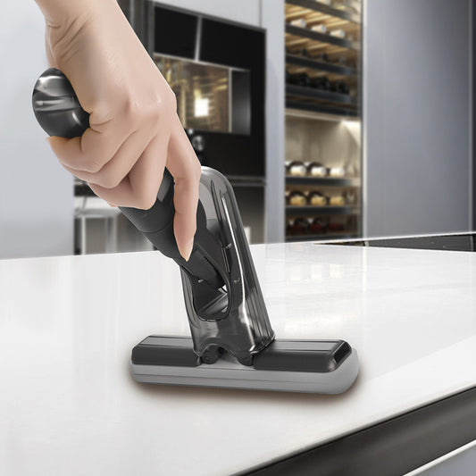 Mini Spray Mop with Built-in Bottle – Self-Squeezing Portable Mop for Countertops & Small Spaces