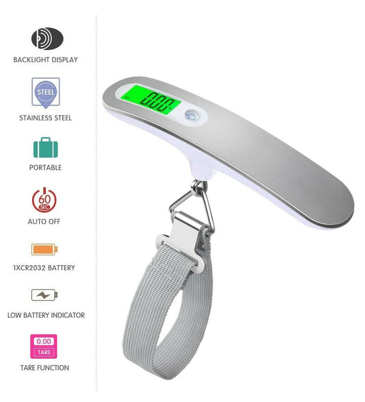 Portable Digital Luggage Scale – High Precision with Backlight