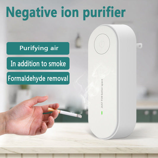 Compact Plug-In Air Purifier – Whisper-Quiet, High-Efficiency Odor & Allergen Remover
